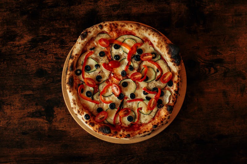 Verdure Arrosto vegetarian pizzana